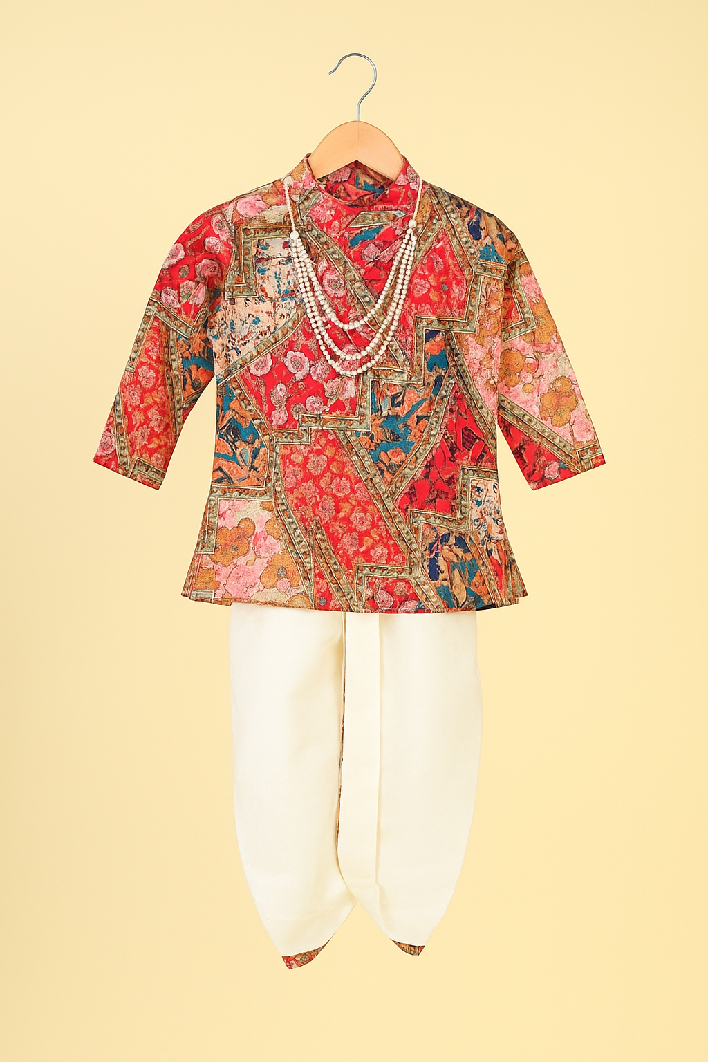Bold, festive, and full of tradition — the perfect dhoti set
