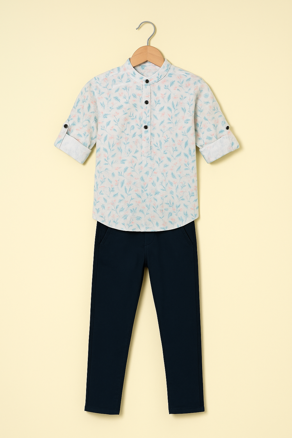 Smart & Stylish – Boys’ Casual Shirt and Pant Set