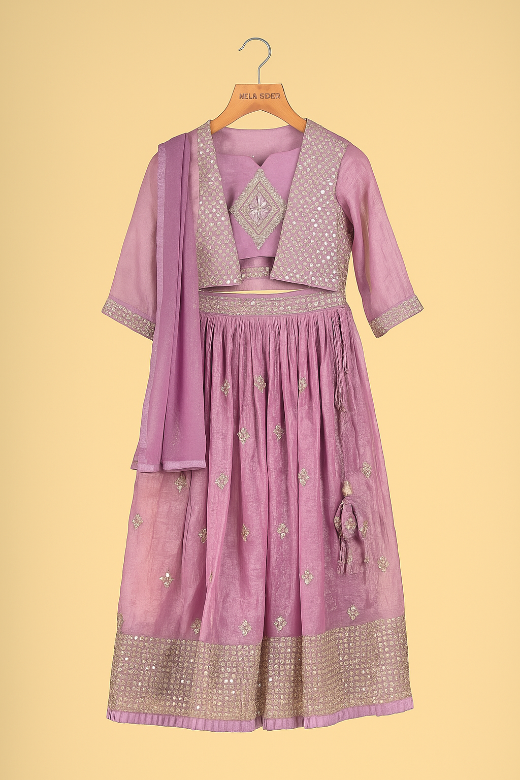 Sparkling Lavender Ghagra Choli
