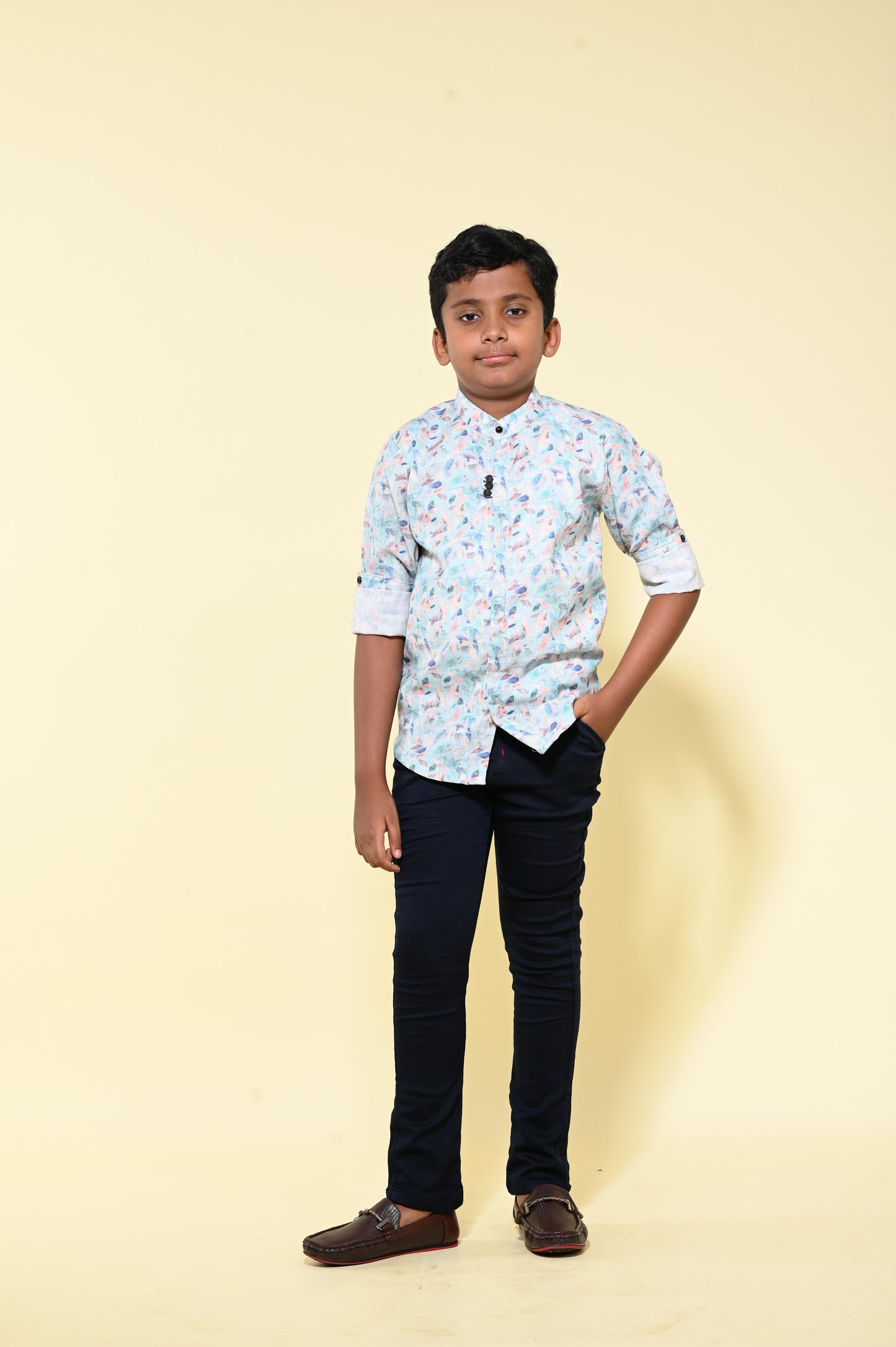 Smart & Stylish – Boys’ Casual Shirt and Pant Set